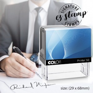 SIGNATURE STAMP - P50 (29x68mm)