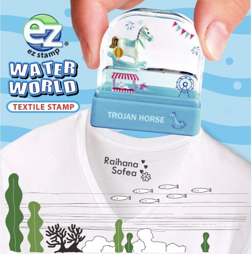 Textile Stamp Water World Series