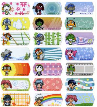W018 军曹(大) KERORO name sticker 姓名贴纸