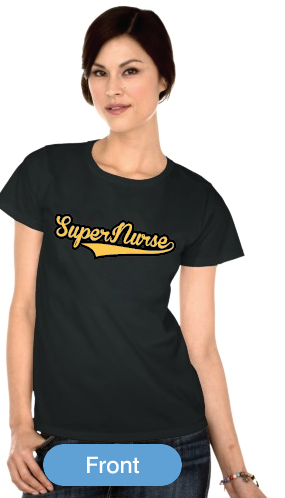 Super Nurse Tee 7- Black