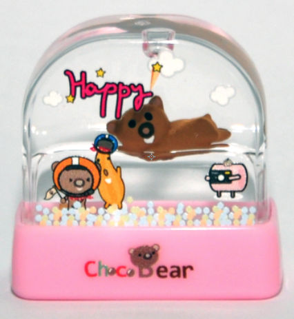 Choco Bear Stamp - WW10 (pink) 34 x 14mm