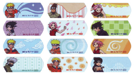 W036 火影忍者(大) NARUTO name sticker 姓名贴纸