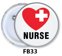 Nurse Button Badge