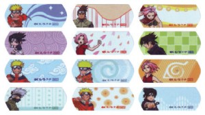 W036 火影忍者(大) NARUTO name sticker 姓名贴纸