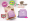 colorful choco bear name stamp