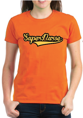 Super Nurse Tee 7- Orange