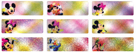 La1 米奇家族 MICKEY name sticker 姓名贴纸