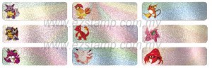 Lb2 皮卡丘  POKIEMON name sticker 姓名贴纸