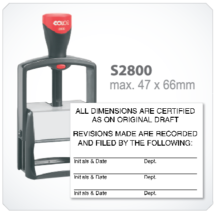 colop heavy duty S2800 (47mm x 66mm)