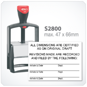 colop heavy duty S2800 (47mm x 66mm)