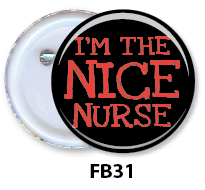 Nurse Button Badge