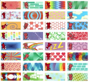 P039 MOMO熊 name sticker  姓名贴纸