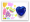 EZ Colourful Heart Shaped Stamp