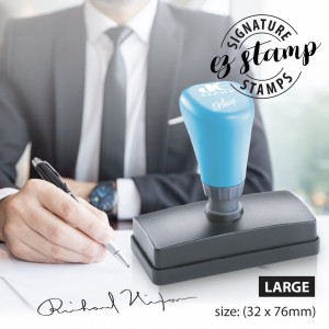 LARGE SIGNATURE STAMP (32x76mm)