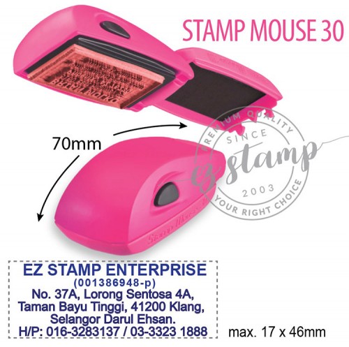 STAMP MOUSE 30 PINK
