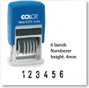 COLOP S126 (height. 4mm/ 6 Numberer )