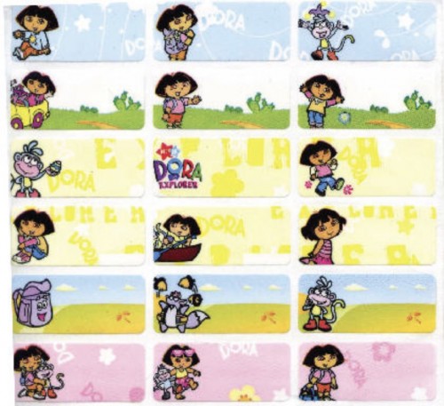 W045 朵拉  DORA (大) name sticker 姓名贴纸