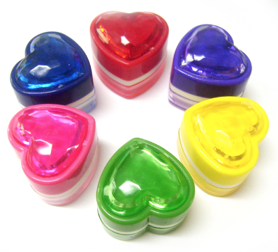 EZ Colourful Heart Shaped Stamp