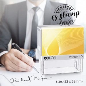SIGNATURE STAMP - P40 (22x58mm)