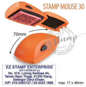 STAMP MOUSE 30 ORANGE