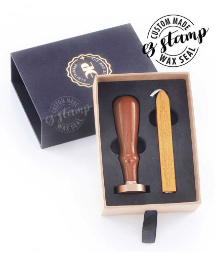 Custom Made Wax Seal Stamp - Brown