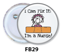 Nurse Button Badge