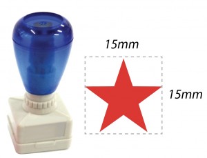 Cop Bintang/Star Stamp-Q2 (15x15)mm